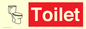 IV14238: Toilet Sign Dementia Friendly Red
