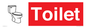 IV14238: Toilet Sign Dementia Friendly Red