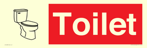 IV14238: Toilet Sign Dementia Friendly Red