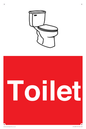 IV14238: Toilet Sign Dementia Friendly Red
