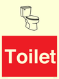 IV14238: Toilet Sign Dementia Friendly Red