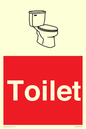 IV14238: Toilet Sign Dementia Friendly Red