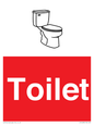 IV14238: Toilet Sign Dementia Friendly Red