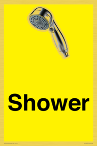 IV14253: Shower Dementia Friendly Yellow