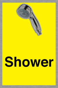 IV14253: Shower Dementia Friendly Yellow