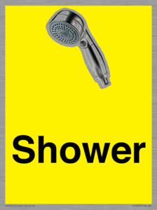 IV14253: Shower Dementia Friendly Yellow