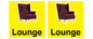 IV14257: Lounge Dementia Friendly Yellow SIgn