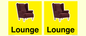 IV14257: Lounge Dementia Friendly Yellow SIgn