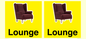 IV14257: Lounge Dementia Friendly Yellow SIgn