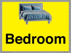 IV14261: Bedroom Dementia Friendly Yellow