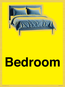 IV14261: Bedroom Dementia Friendly Yellow