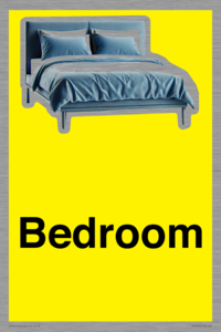 IV14261: Bedroom Dementia Friendly Yellow