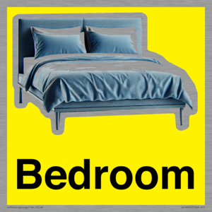 IV14261: Bedroom Dementia Friendly Yellow