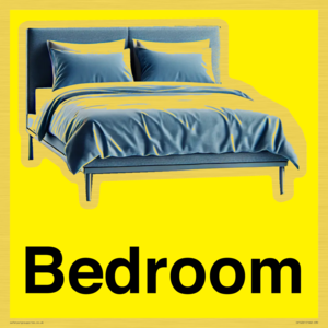 IV14261: Bedroom Dementia Friendly Yellow