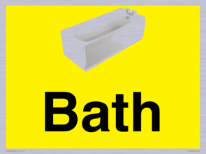 IV14266: Dementia friendly Bath yellow