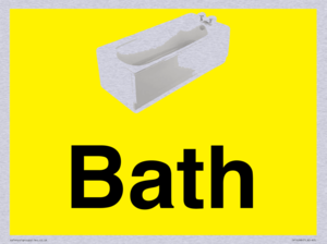 IV14266: Dementia friendly Bath yellow