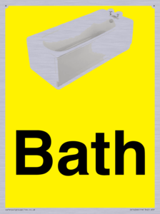 IV14266: Dementia friendly Bath yellow