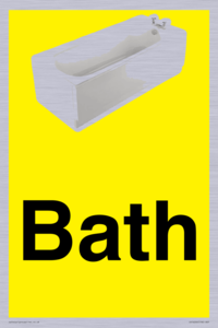 IV14266: Dementia friendly Bath yellow