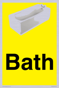 IV14266: Dementia friendly Bath yellow