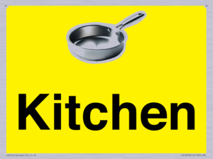 IV14270: Kitchen Dementia Friendly signs yellow