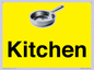 IV14270: Kitchen Dementia Friendly signs yellow