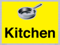 IV14270: Kitchen Dementia Friendly signs yellow