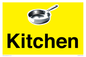 IV14270: Kitchen Dementia Friendly signs yellow