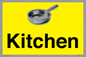 IV14270: Kitchen Dementia Friendly signs yellow