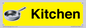 IV14270: Kitchen Dementia Friendly signs yellow