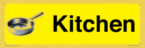 IV14270: Kitchen Dementia Friendly signs yellow