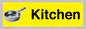 IV14270: Kitchen Dementia Friendly signs yellow