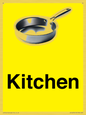 IV14270: Kitchen Dementia Friendly signs yellow