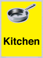 IV14270: Kitchen Dementia Friendly signs yellow