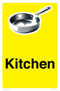IV14270: Kitchen Dementia Friendly signs yellow