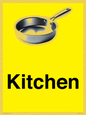 IV14270: Kitchen Dementia Friendly signs yellow