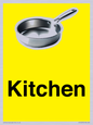 IV14270: Kitchen Dementia Friendly signs yellow