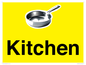 IV14274: Kitchen Dementia Sign Yellow