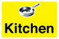 IV14274: Kitchen Dementia Sign Yellow