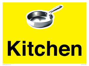 IV14274: Kitchen Dementia Sign Yellow