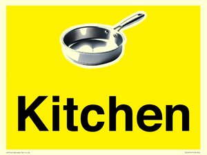 IV14274: Kitchen Dementia Sign Yellow