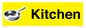 IV14274: Kitchen Dementia Sign Yellow