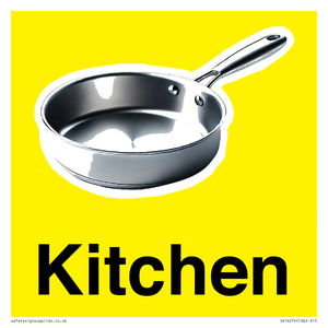 IV14274: Kitchen Dementia Sign Yellow