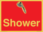 IV14282: Shower Dementia Friendly Sign Red