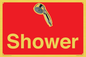 IV14282: Shower Dementia Friendly Sign Red