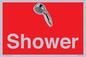 IV14282: Shower Dementia Friendly Sign Red