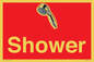 IV14282: Shower Dementia Friendly Sign Red