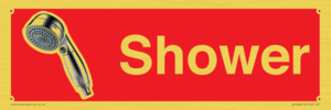 IV14282: Shower Dementia Friendly Sign Red