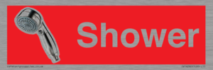 IV14282: Shower Dementia Friendly Sign Red