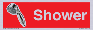 IV14282: Shower Dementia Friendly Sign Red
