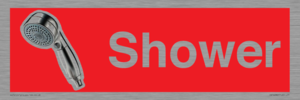 IV14282: Shower Dementia Friendly Sign Red